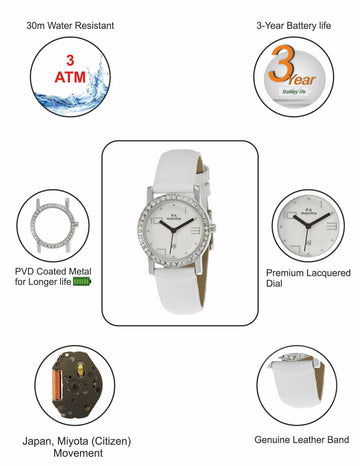 Maxima ATTIVO Women White Dial Analogue Watch - 27120LMLI